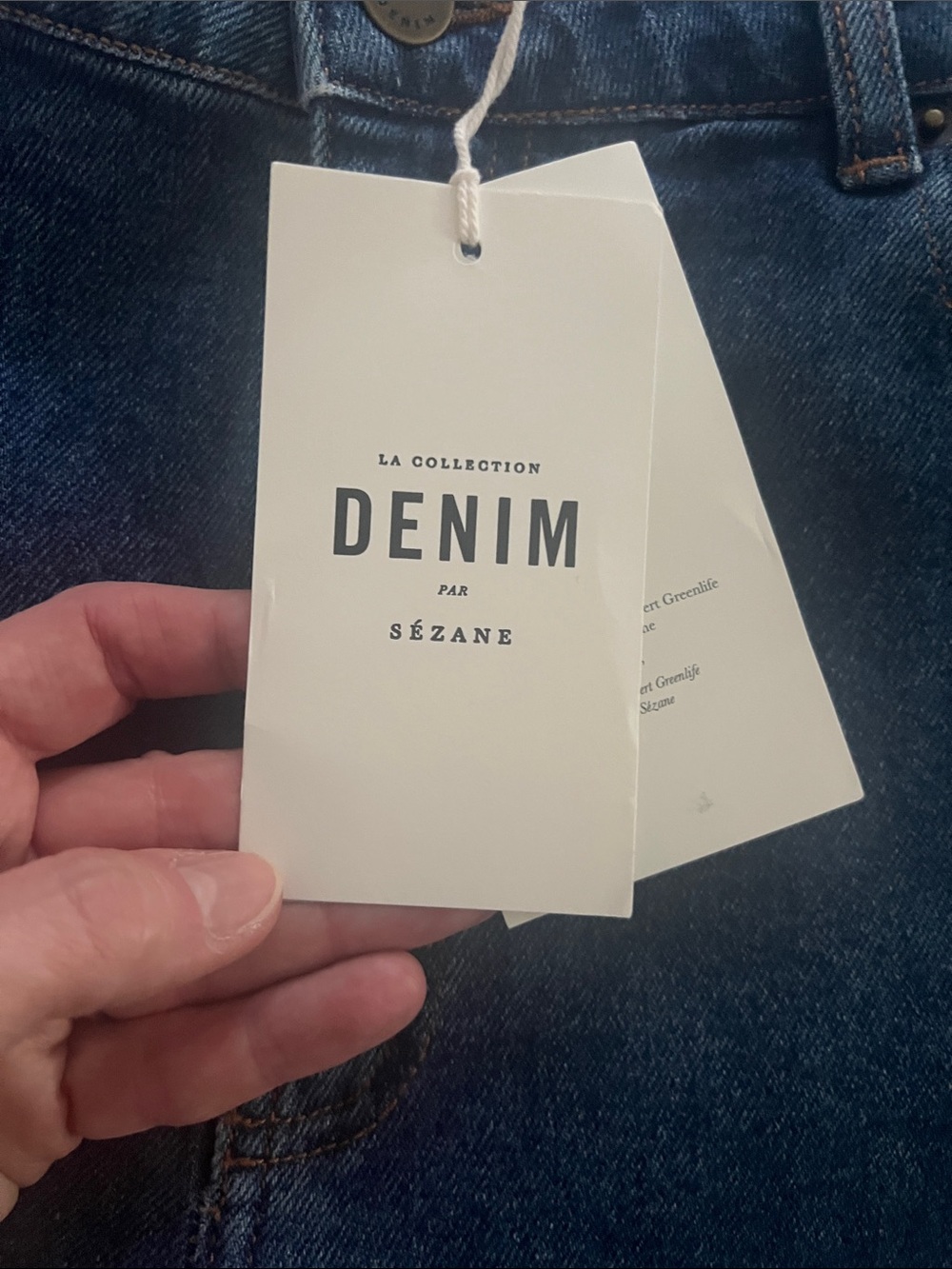 NWT Blue Denim Sezane Belton Shorts, Size 40 (US 8) - Picture 6 of 9